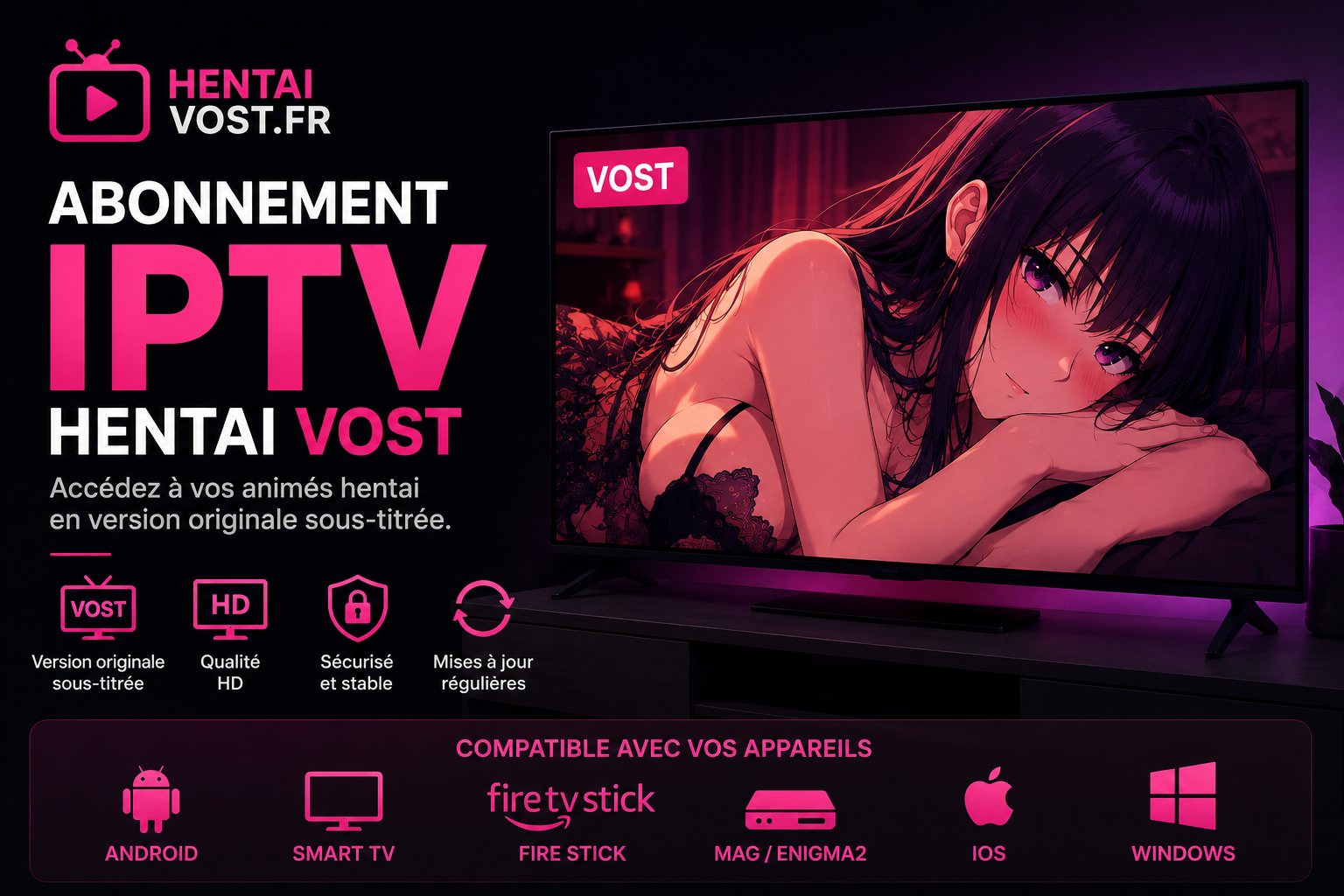 IPTV Hentai VOST 1 mois